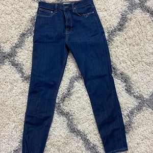 High rise skinny jeans